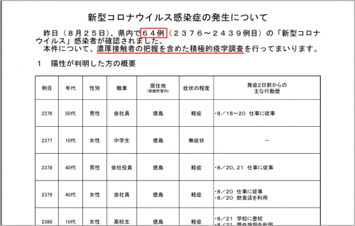 公開資料のフォーマット