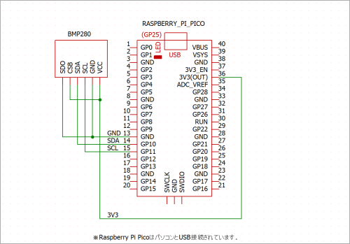 BMP280接続図