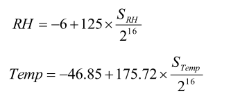 HTU21D　計算式