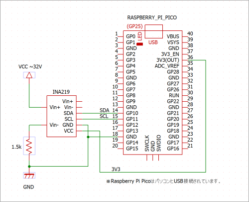 INA219 接続図